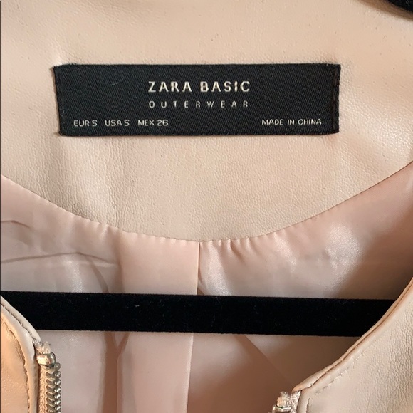 Blush pink faux leather jacket - Picture 5 of 7